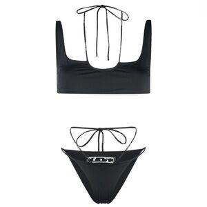 Off-White Logo-print two-piece bikini